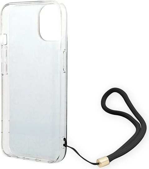 Mbështjellës Guess GUOHCP14MH4STK për iPhone 14 Plus 6.7", 4G Print Strap, i zi