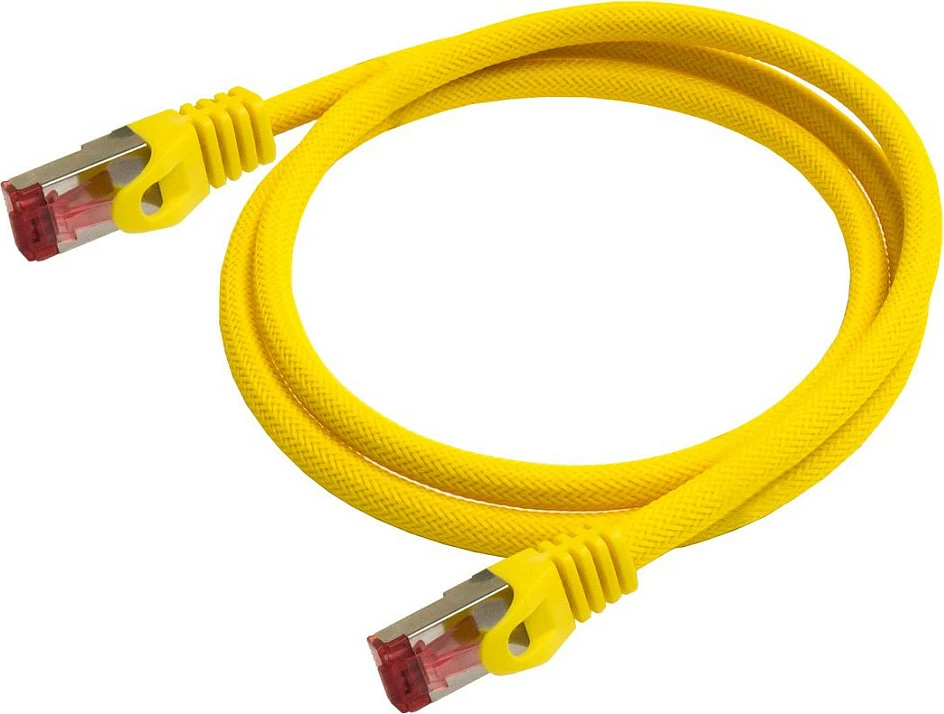 Kabllo rrjeti Ethernet Python RNS Cat6 S/FTP 0.25m, e verdhë