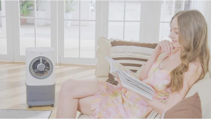 Ftohës ajri BECOOL BC6ACP2501W 6.5L 50W WiFi me telekomandë, bardhë/gri