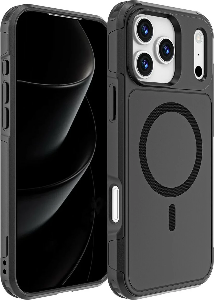 Mbështjellës 4smarts për iPhone 17 Pro Max, i zi, MagSafe