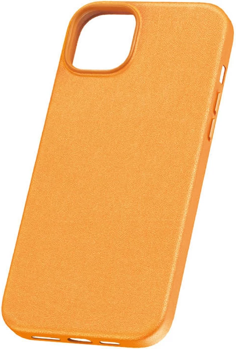 Mbështjellës Baseus Fauxther për iPhone 15 Plus, portokalli