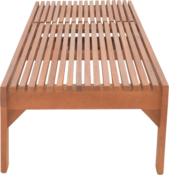 Shezlong Sunnie dru meranti, ngjyrë natyrale, 200x65x35cm