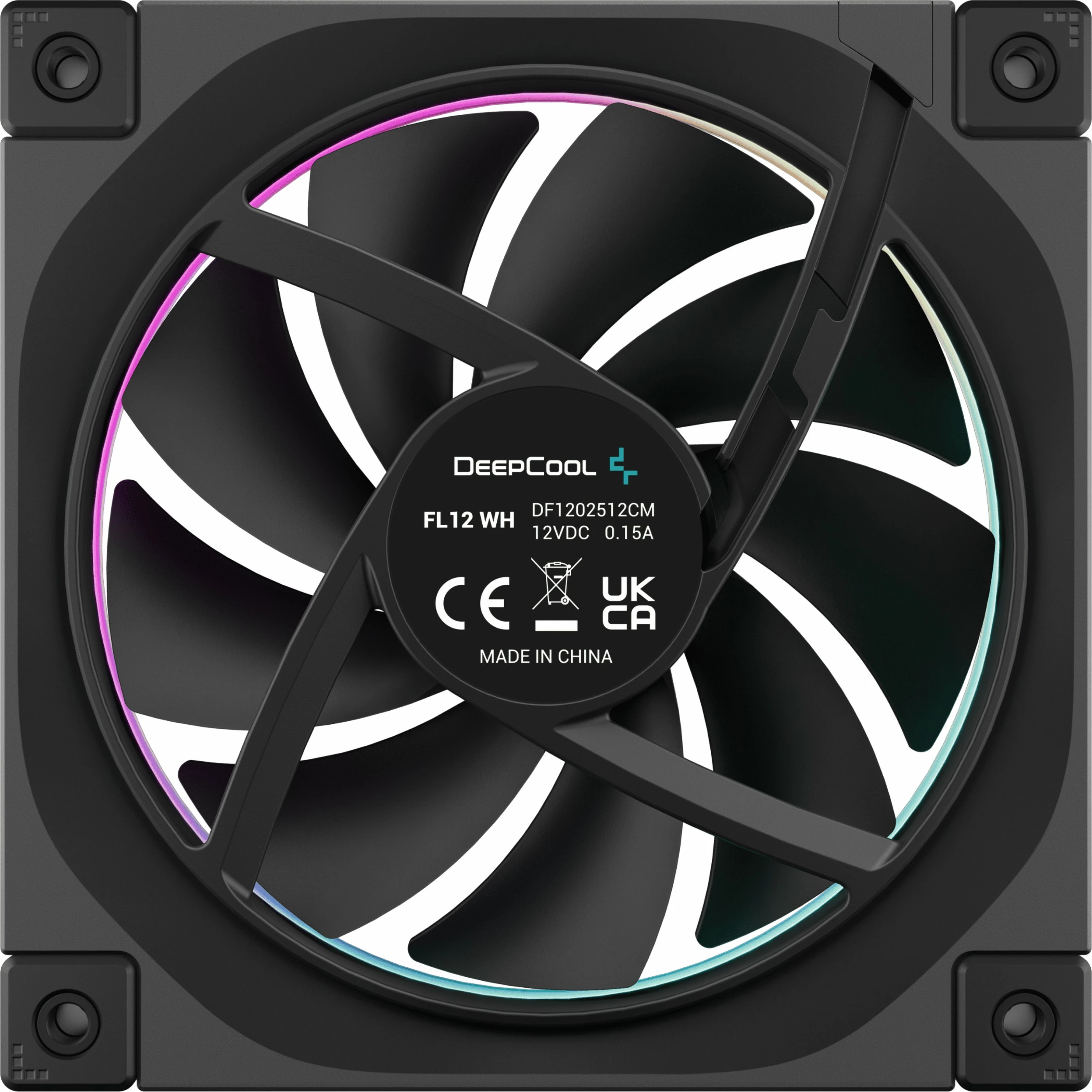 Ventilator kase Deepcool FL12-3 in 1, 12 cm, LED, i zi