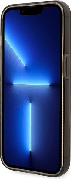 Mbështjellës Guess GUHCP14XHGCOK për iPhone 14 Pro Max, silikon, transparent i errët