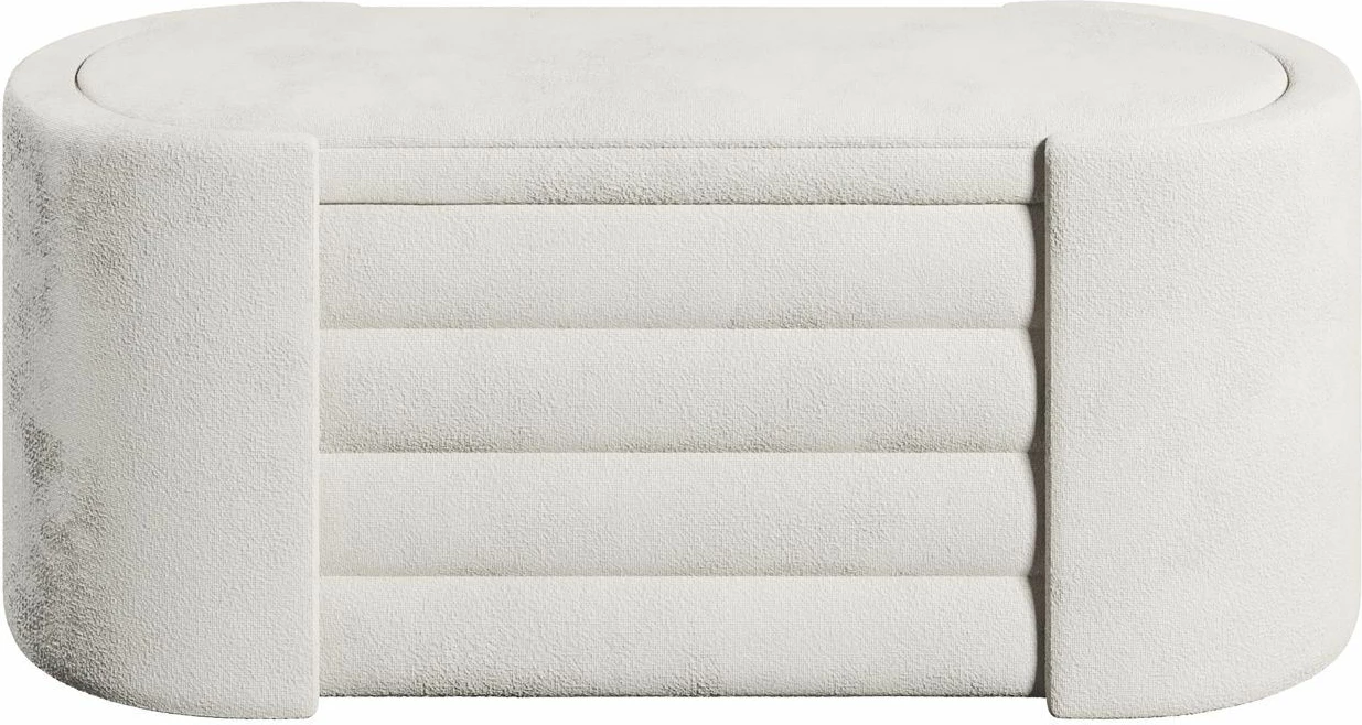 Bankë Atelier del Sofa, ngjyrë krem, Rosa Boxed