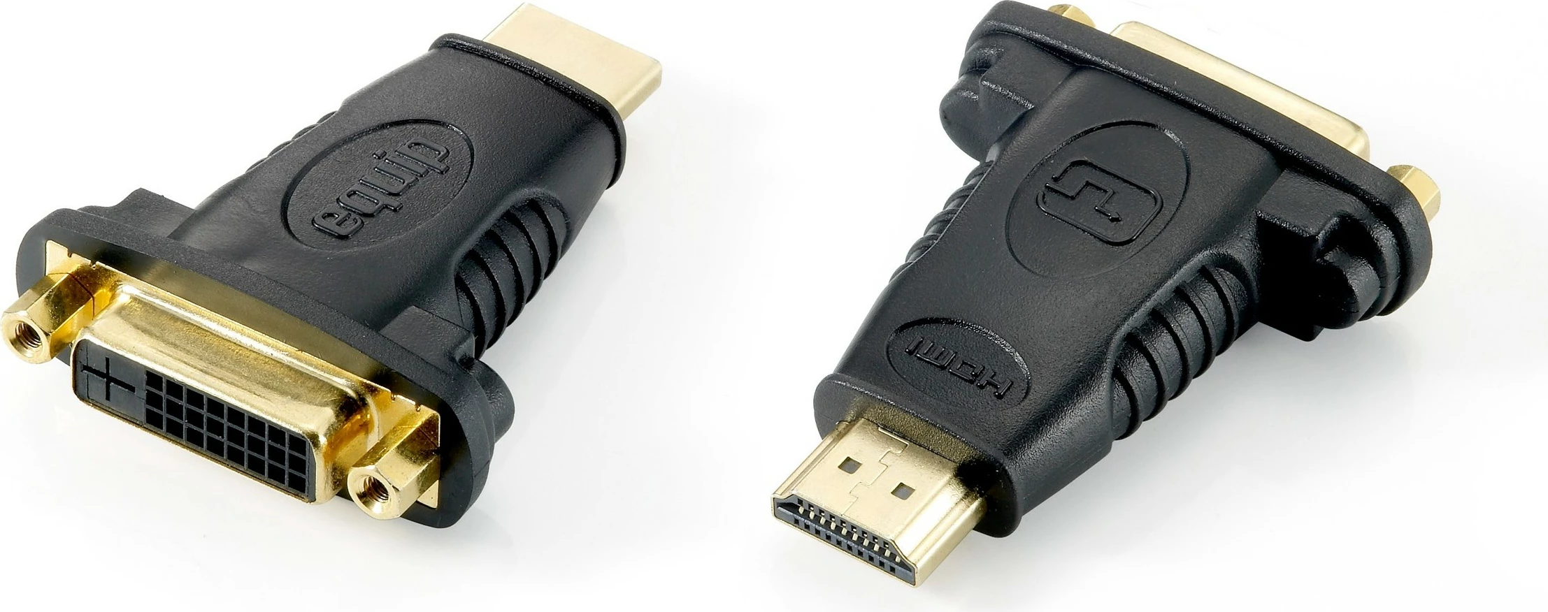 Adapter HDMI në DVI-D Dual Link Equip, DVI (24+1), HDMI A, Ngjyrë e zezë