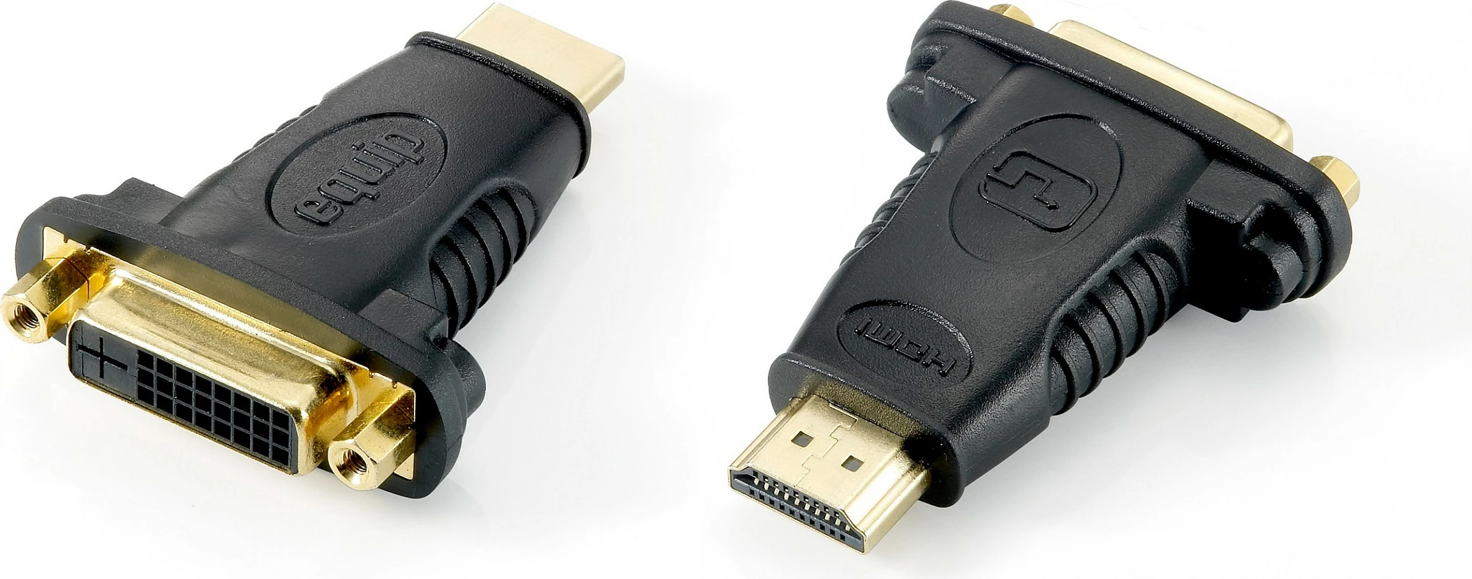 Adapter HDMI në DVI-D Dual Link Equip, DVI (24+1), HDMI A, Ngjyrë e zezë