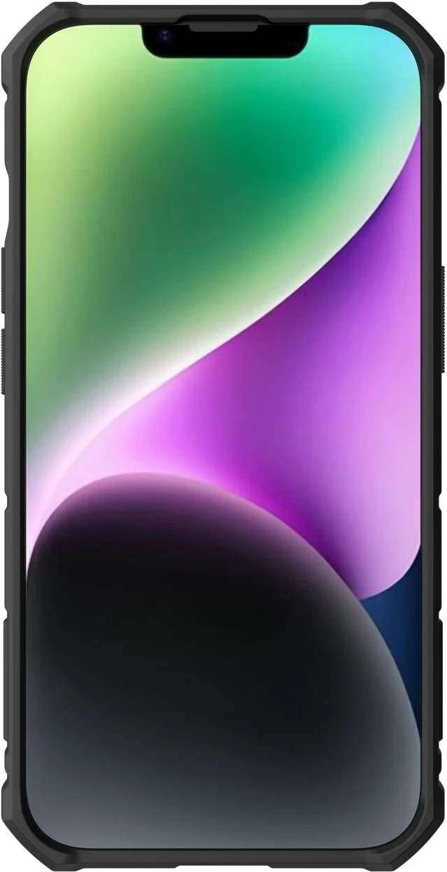 Mbështjellës Nillkin CamShield Armor Pro për iPhone 14 Plus, me mbrojtës kamere, mbajtëse unaze, i zi