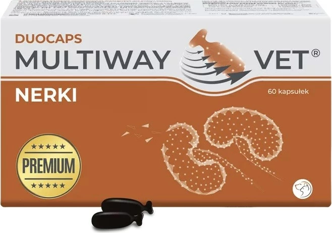 Kapsula JM Sante Multiway Vet Duocaps Osteo për veshkat, për qen dhe mace, 60 copë