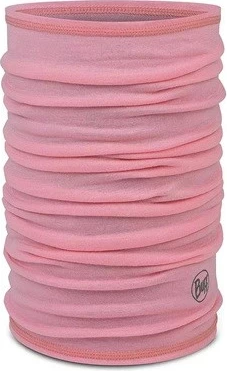 Shall multifunksional Buff Merino Lightweight Jr Solid për fëmijë, rozë