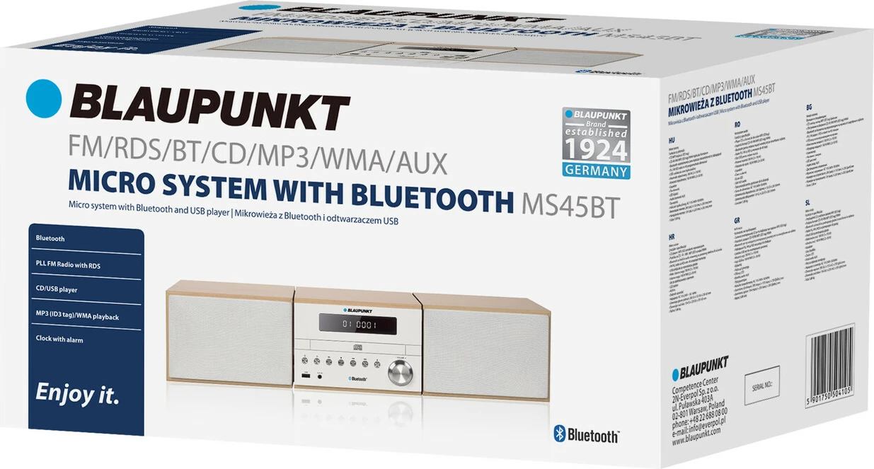 Radio me CD, USB dhe Bluetooth BLAUPUNKT MS45BT