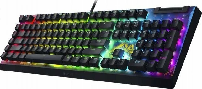 Tastierë mekanike gaming Razer BlackWidow V4 X Fortnite Edition RZ03-04703600-R3M1, 100%, US layout, USB me kabllo, RGB, switch Yellow, e zezë