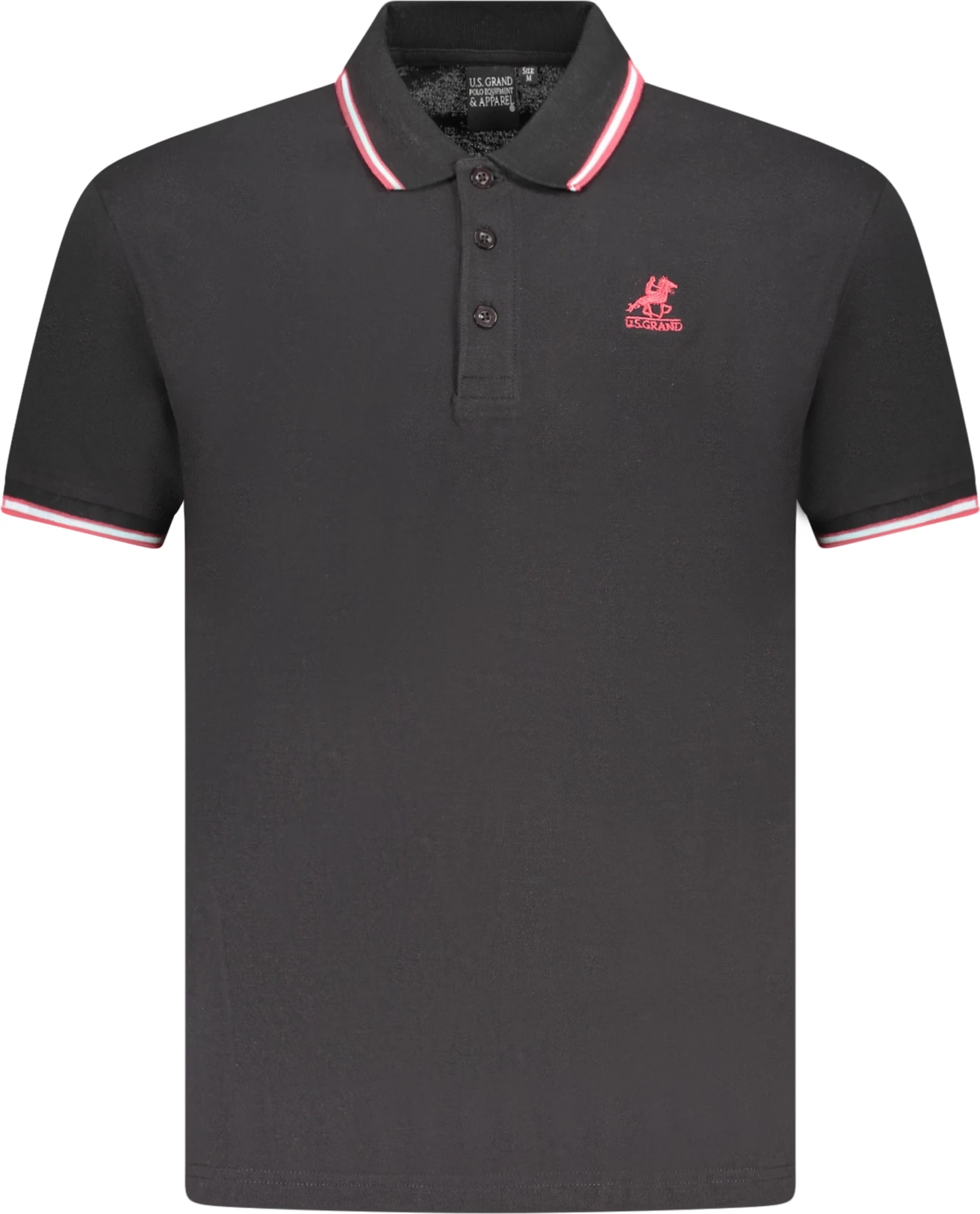 Maicë polo për meshkuj U.S. GRAND POLO, e zezë