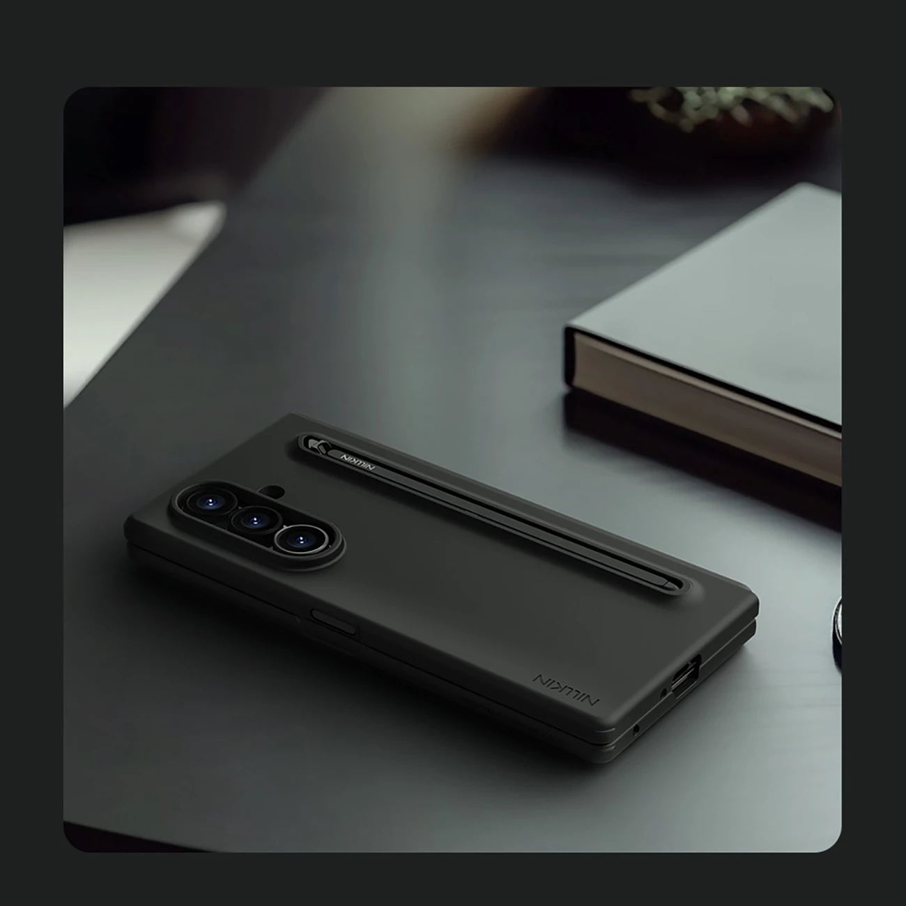 Mbështjellës Nillkin Flex Pure Fold për Samsung Galaxy Z Fold 7 me hapësirë për S Pen, i zi