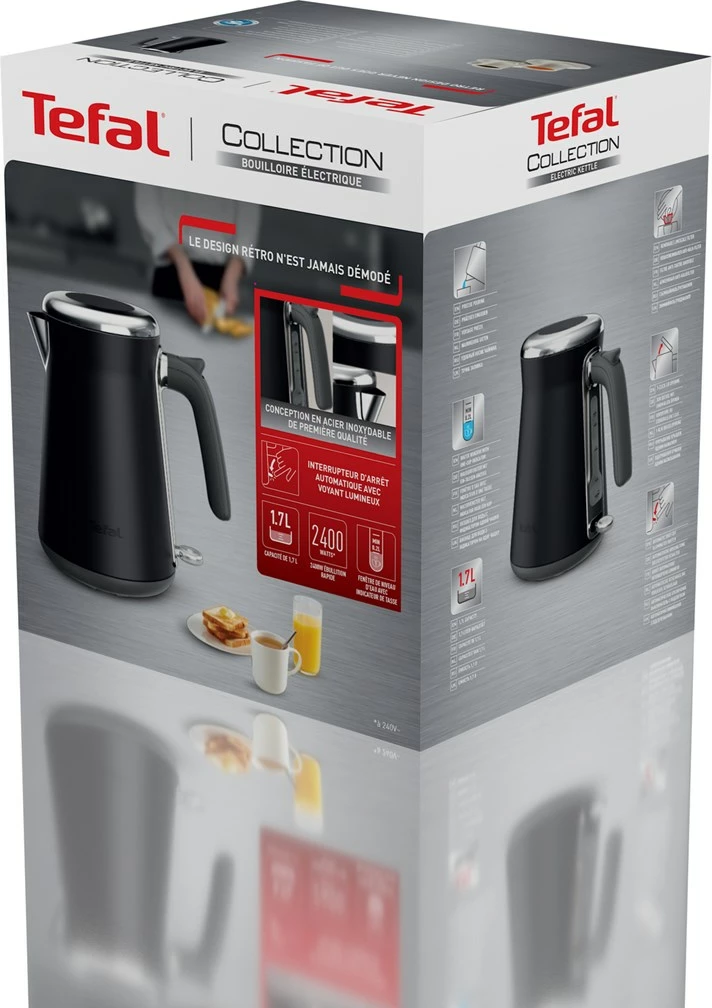 Ibrik elektrik Tefal KI6668E0, 1.7 L, 2400 W, i zi