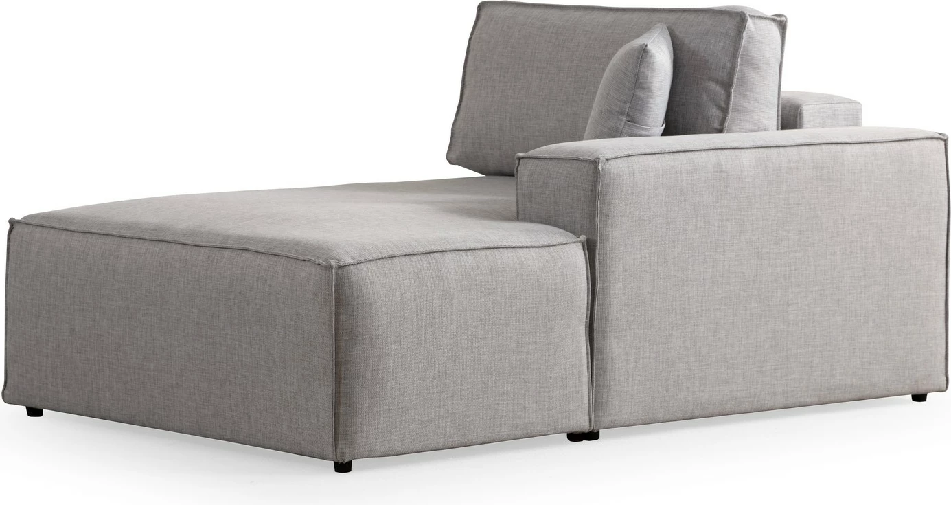Kënd-sofë krevate Atelier del Sofa, Pırlo kënd i djathtë, gri e çelët