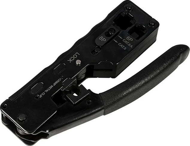Pincë krimpimi LogiLink, Cat5e/Cat6/Cat6A, RJ45/RJ12, e zezë
