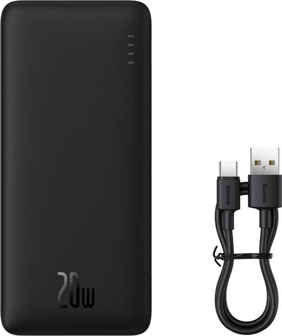Powerbank Baseus Airpow 10000mAh, 20W, e zezë