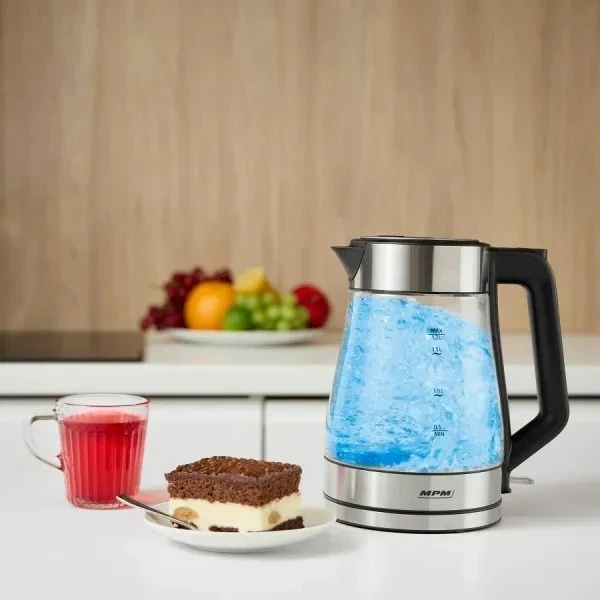 Ibrik elektrik MPM MCZ-122, 1.7 L, 2200 W, Inox, i zi