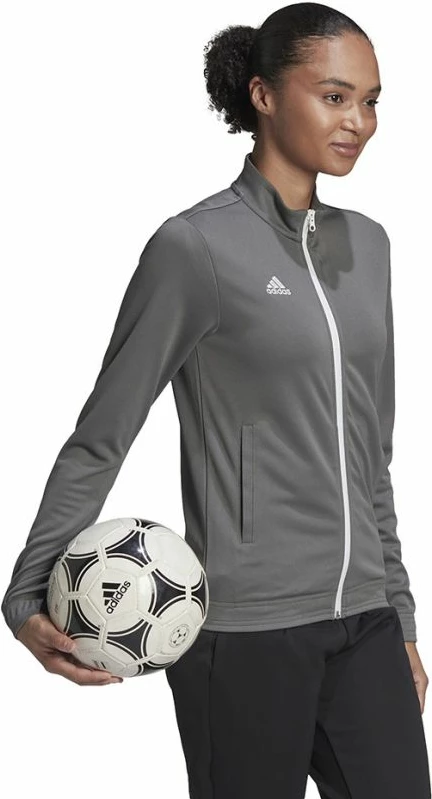 Xhaketë sportive pa kapuç adidas për femra, ngjyrë gri [Madhësia: M]