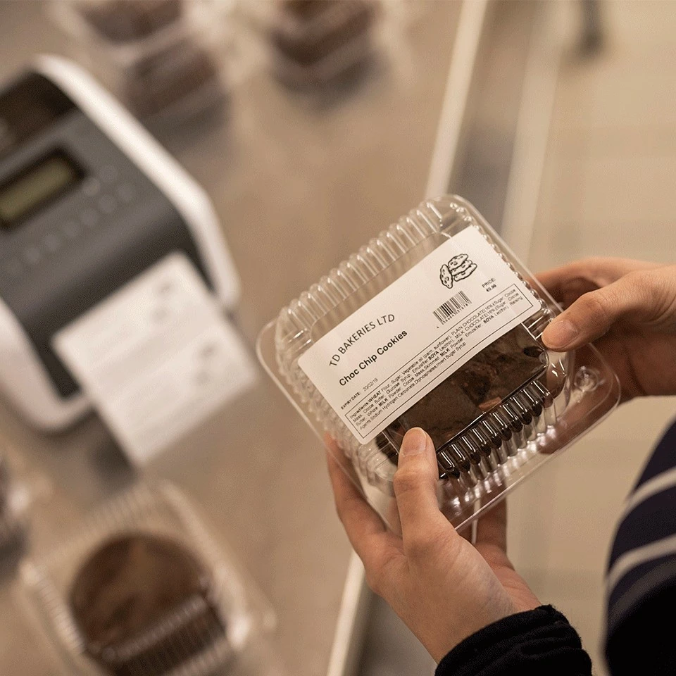 Printer etiketash Brother TD-4550DNWB, 300x300 DPI, Wi-Fi/Bluetooth, gri/bardhë