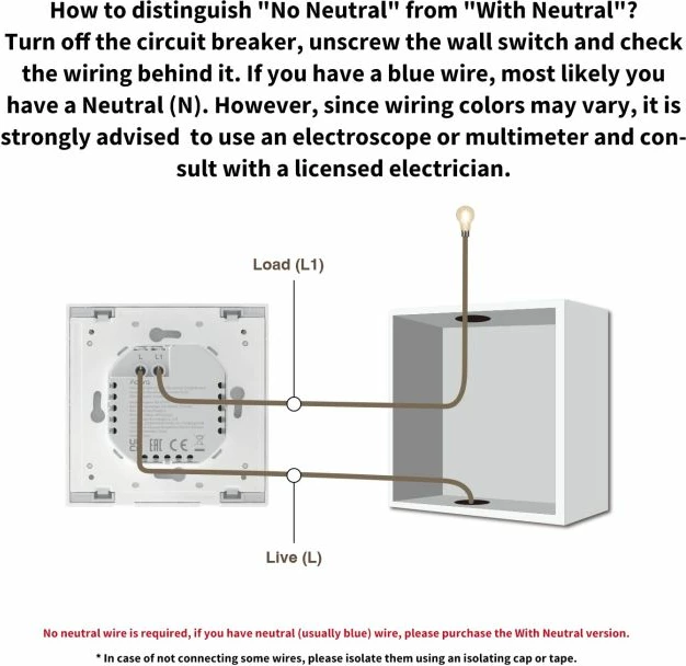 Çelës muri smart Zigbee AQARA H1 EU WS-EUK01, single, pa neutral, me relay, i bardhë