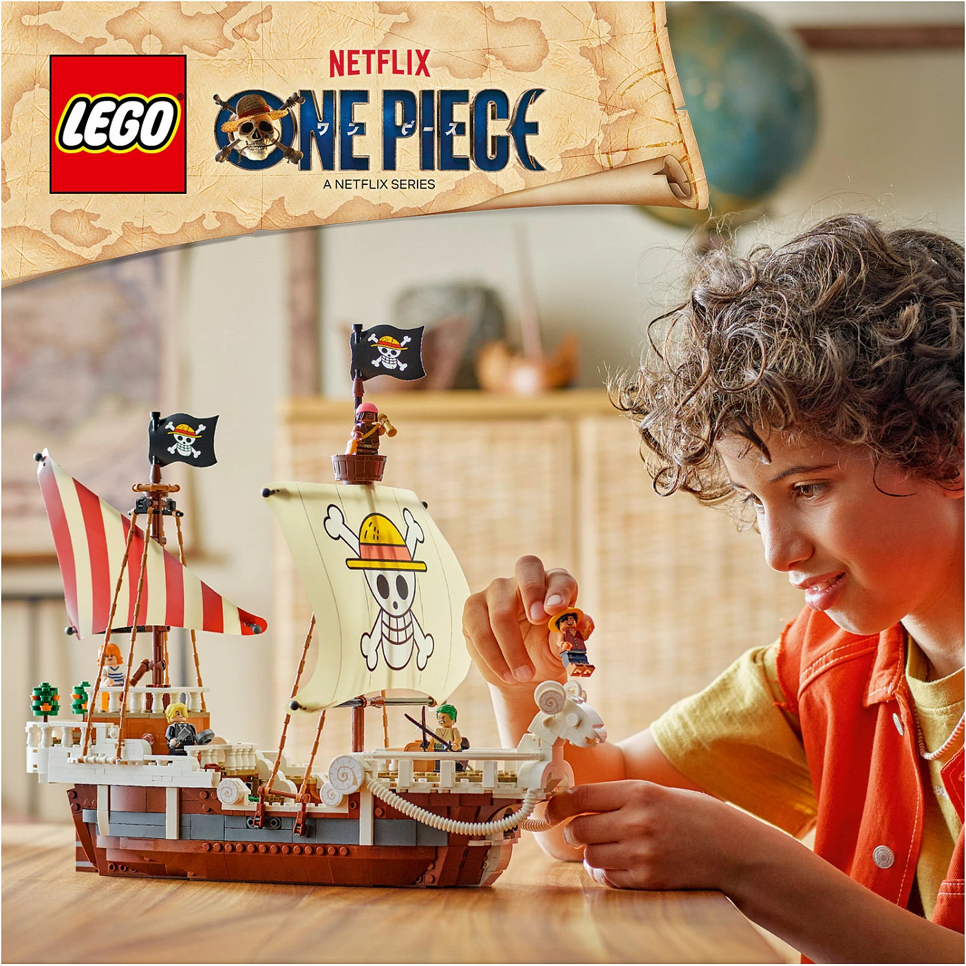 Set ndërtimi LEGO ONE PIECE The Going Merry Pirate Ship 75639, 1376 pjesë, 10+, multikolor