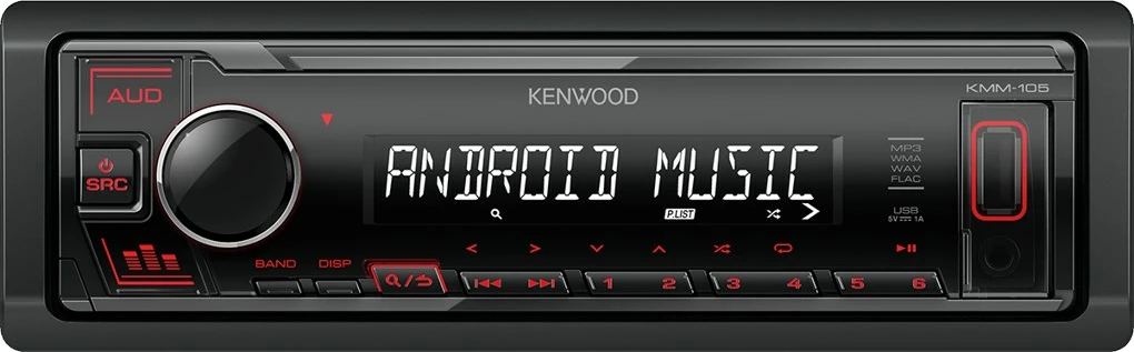 Radio veture Kenwood KMM-105RY, e zezë