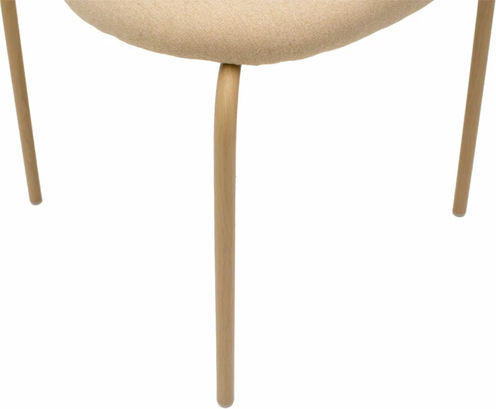 Karrige James pe rattan, ngjyrë bezhë-metal natyral, set me 4 copë