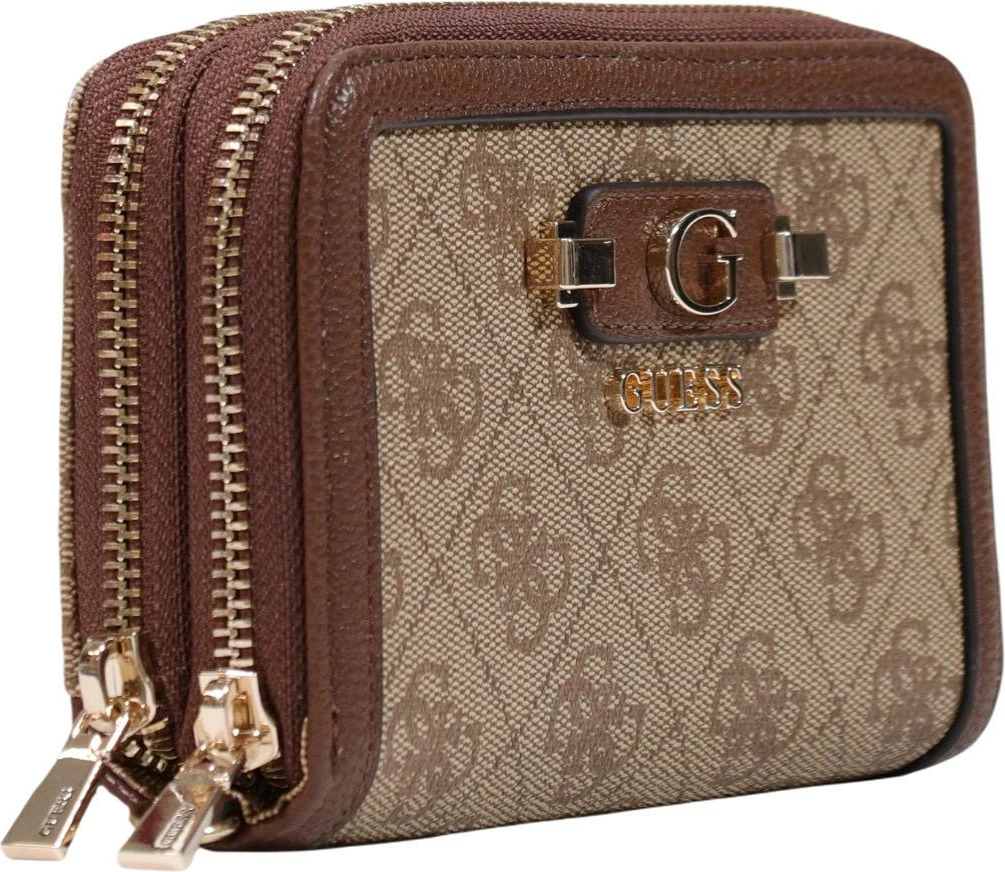 Portofol për femra Guess Coleen Logo SML Zip SWSG97 49164, latte
