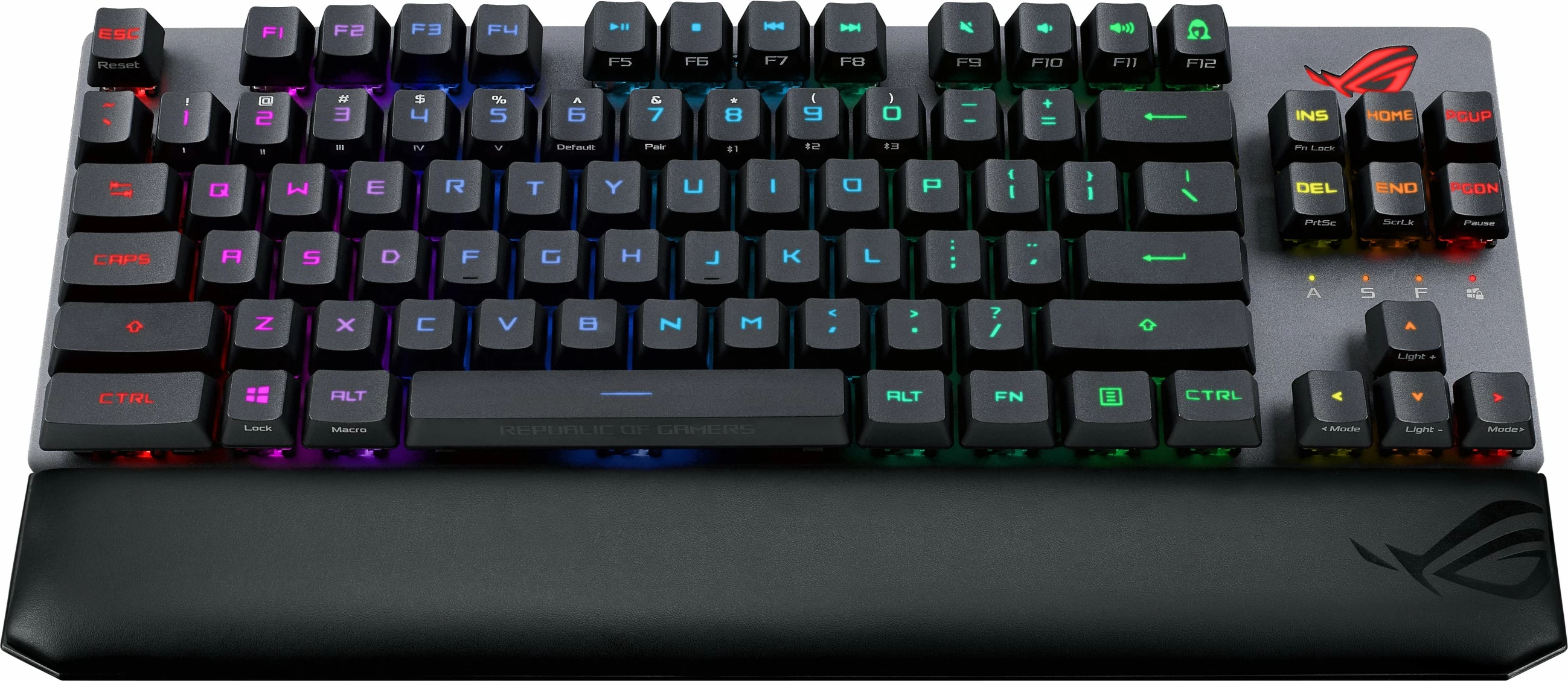 Tastierë mekanike gaming ASUS ROG Strix Scope RX TKL Wireless Deluxe, RGB, AZERTY, e zezë