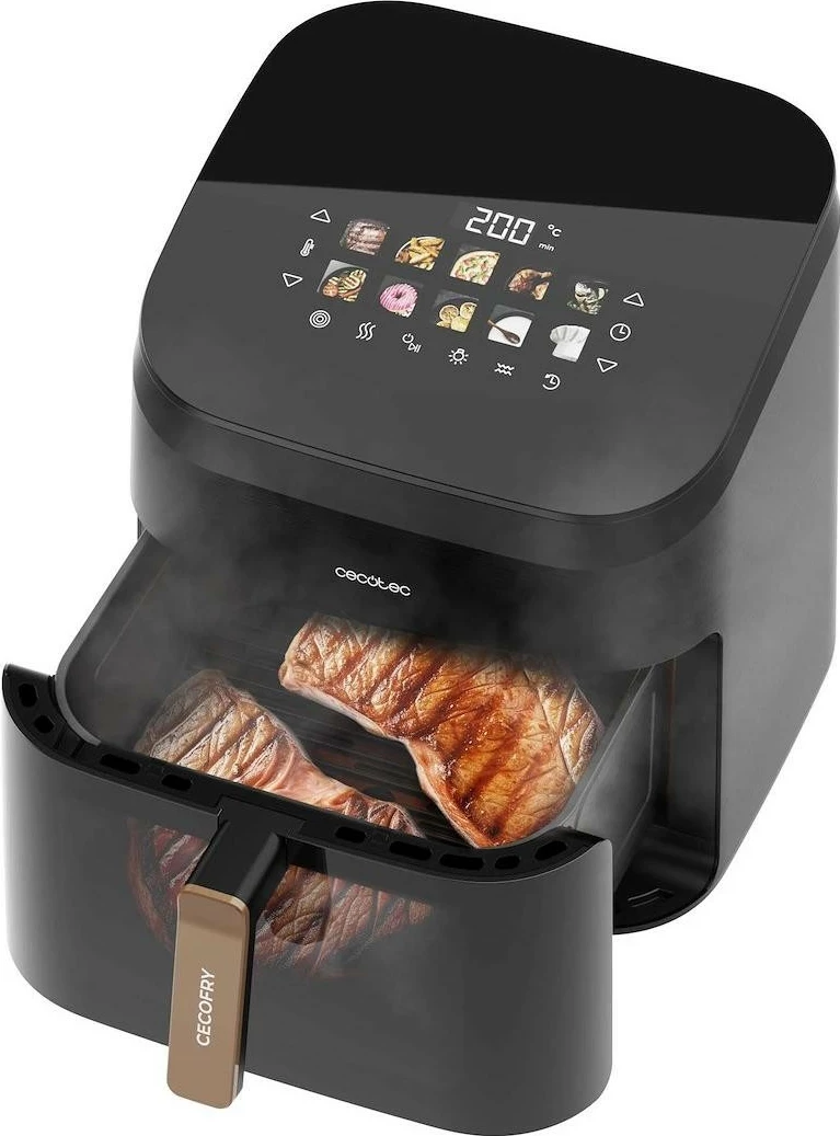 Fryer pa yndyrë Cecotec Cecofry&Grill Smokin' 8500, 8.5L, 2200W, e zezë