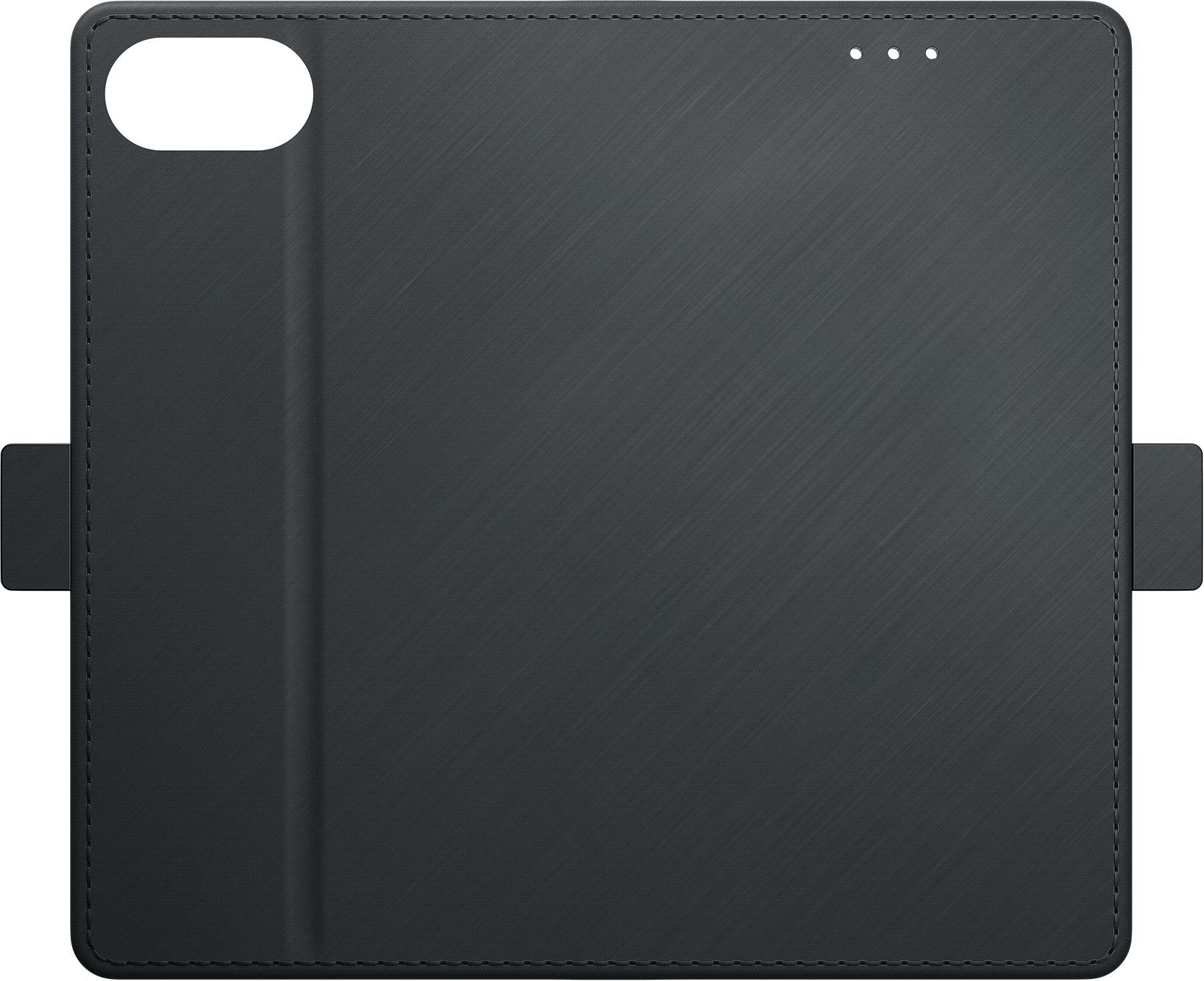 Mbështjellës portofol 3mk Wallet Case për iPhone 16e, me magnet, 3 xhepa për karta, funksion stand, i zi, në kuti