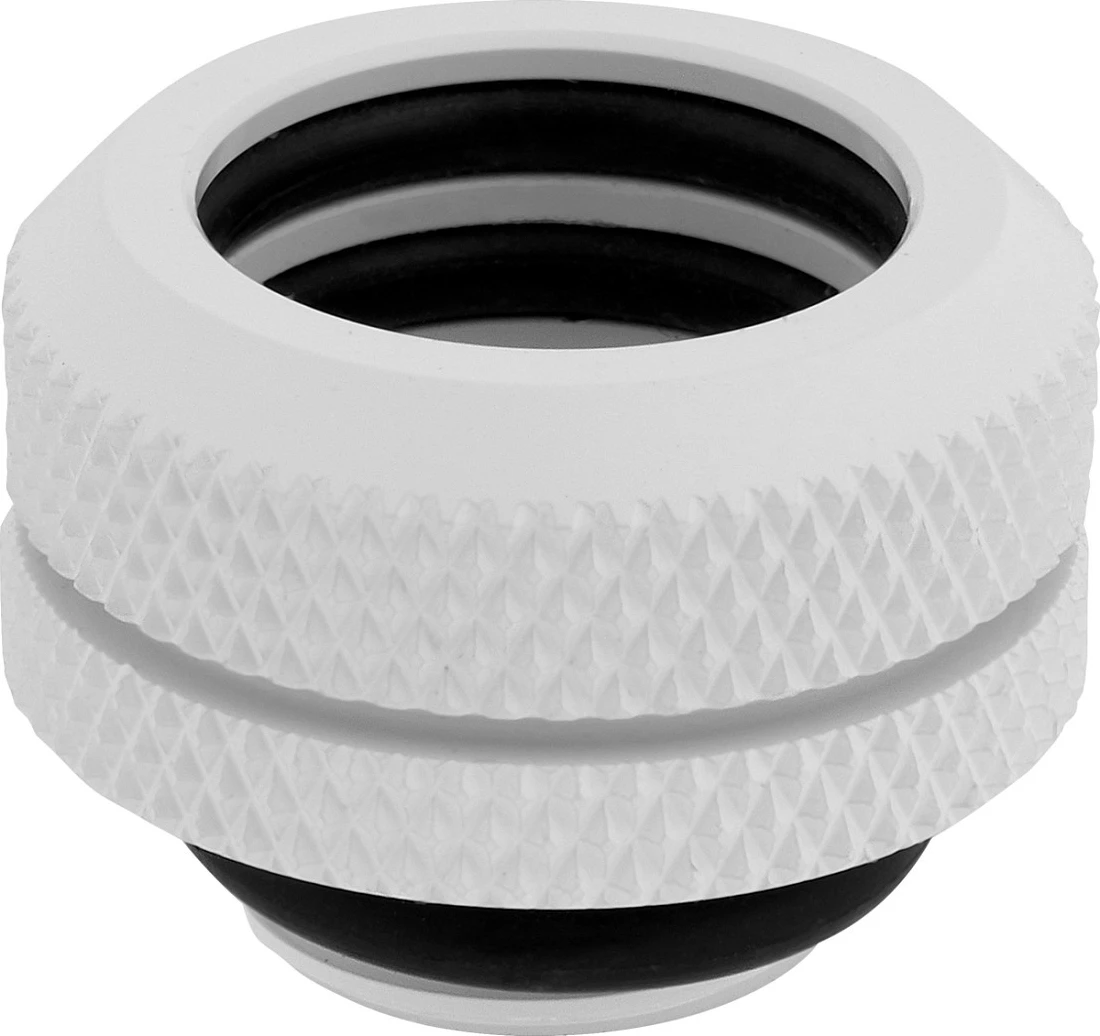 Lidhës hardline Corsair Hydro X Series XF Straight G1/4 në 14mm, paketë 4 copë, i bardhë