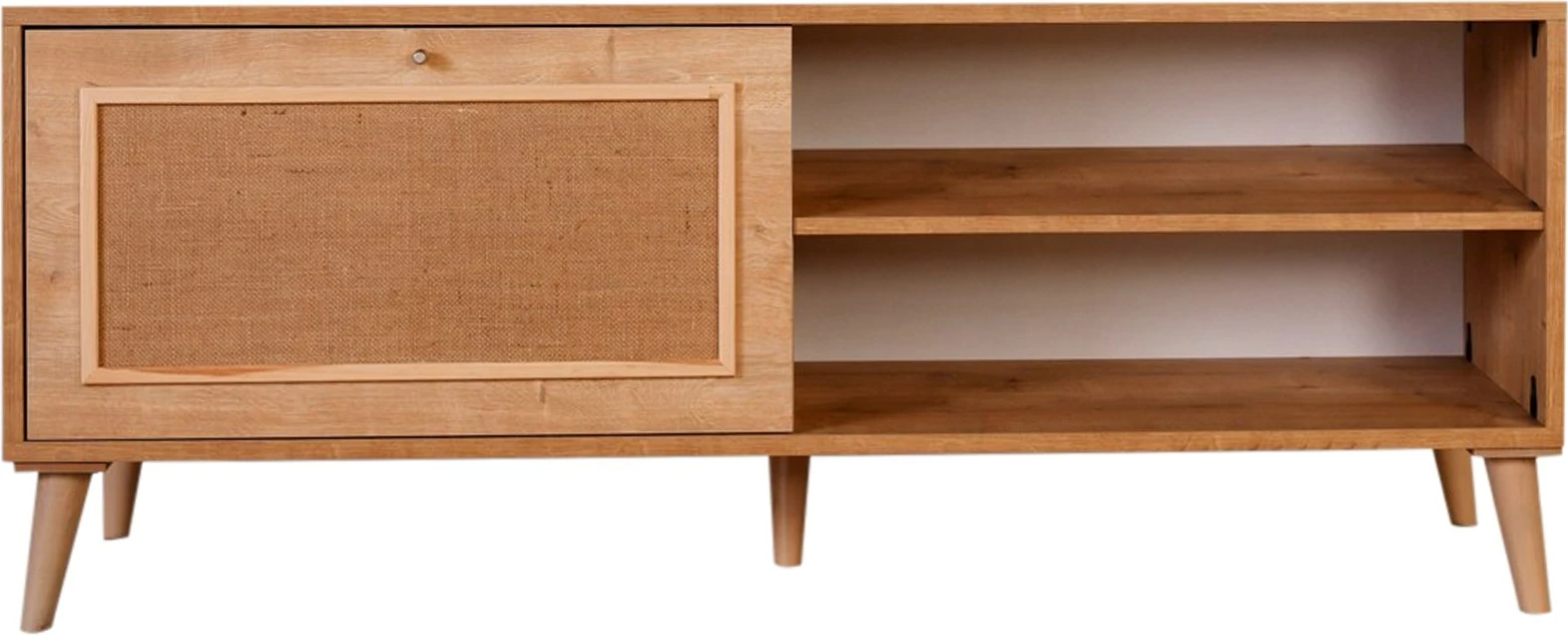 Komodë TV Hanah Home, Jüt 140, ngjyrë lisi