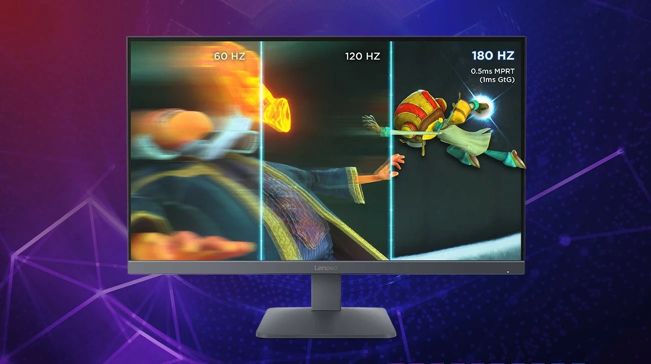 Monitor gaming Lenovo LOQ 27Q-10, 27", QHD IPS, 180Hz, HDR10, FreeSync, gri