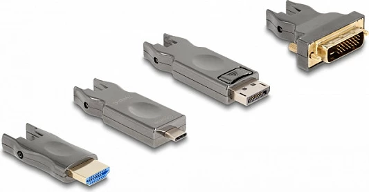 Kabllo HDMI DeLOCK Active Optical 5-in-1, 15 m, 8K 60Hz, 48 Gbit/s, e zezë/gri