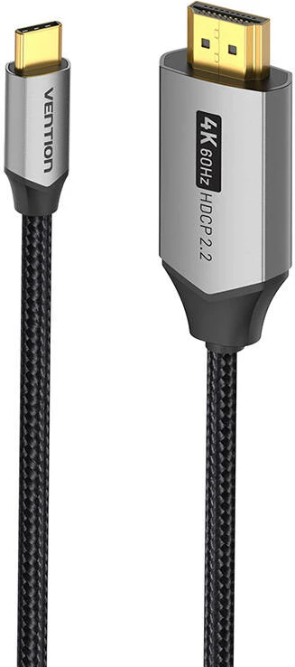 Kabllo USB-C në HDMI Vention CRBBF, 1m, 4K 60Hz, e zezë