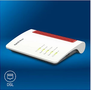 Router FRITZ FRITZ!Box 7630, DSL/VDSL, 4x LAN 2.5GbE, USB, i bardhë/kuqe