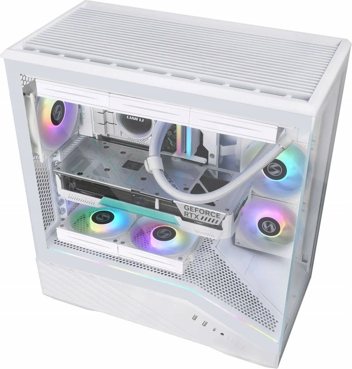 Kasë Lian Li Vector V100 ARGB (G99.V100RW.00), Midi Tower ATX/e-ATX, USB-C, e bardhë