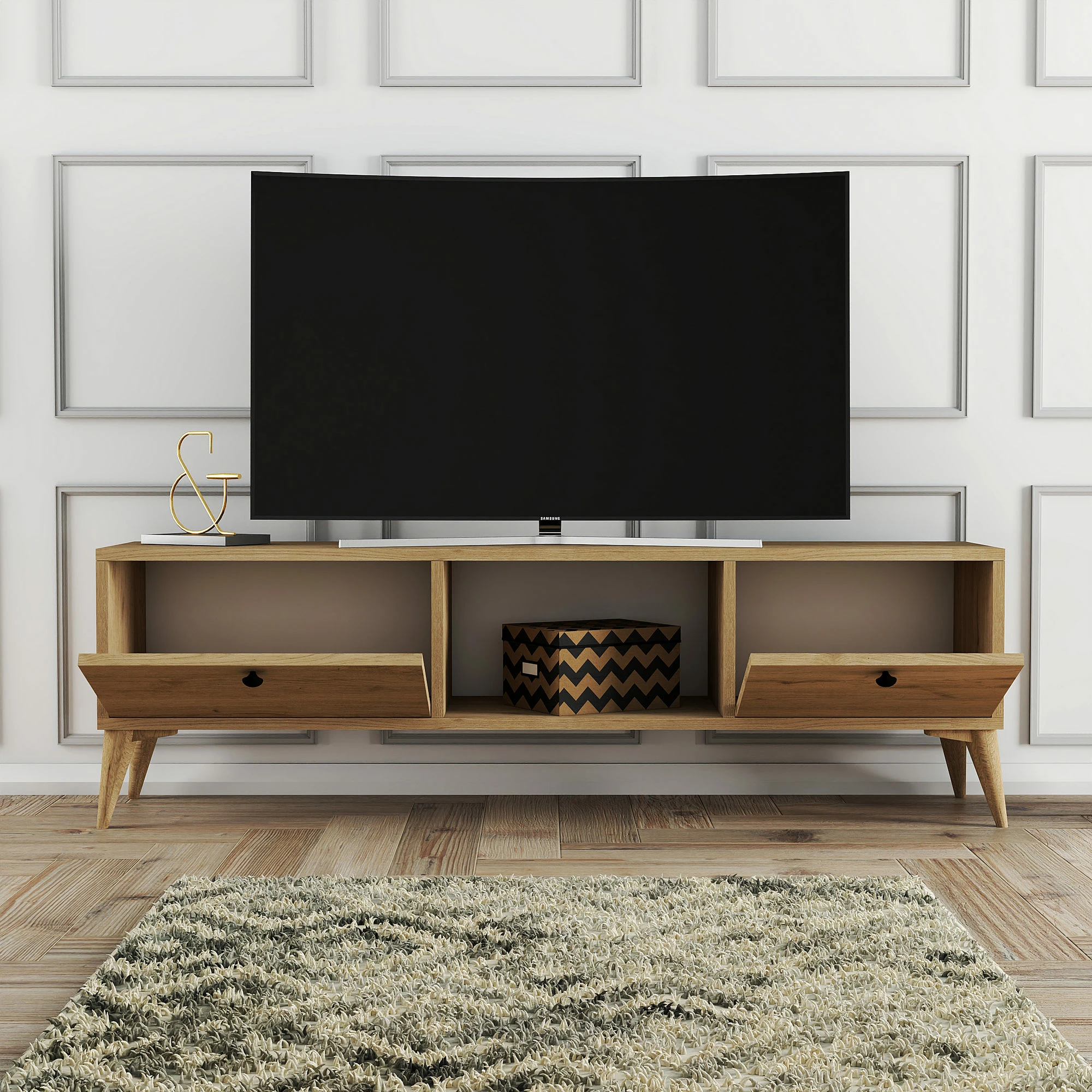 Komodë TV Hanah Home, ngjyrë lisi, Siena 1216