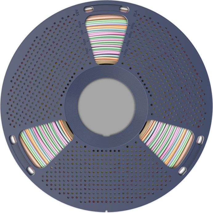 Filament 3D printimi Sunlu PLA+ Silk R 04 1.75 mm 1 kg, Rainbow
