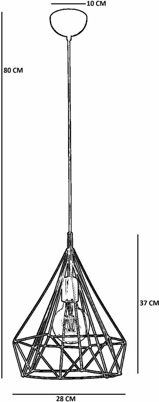 Llambë tavani Opviq, ngjyrë ari, 9047-1