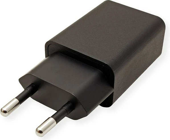 Karikues USB VALUE Quick Charge 3.0 18W, 1x USB-A, Euro prizë, i zi