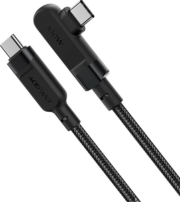Kabllo Acefast C5-03 USB-C në USB-C, 2m, 100W, e zezë
