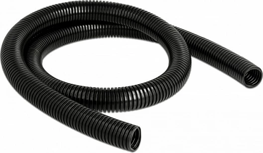 Tub mbrojtës për kabllo DeLOCK 1 m, Ø 21.2 mm, i zi