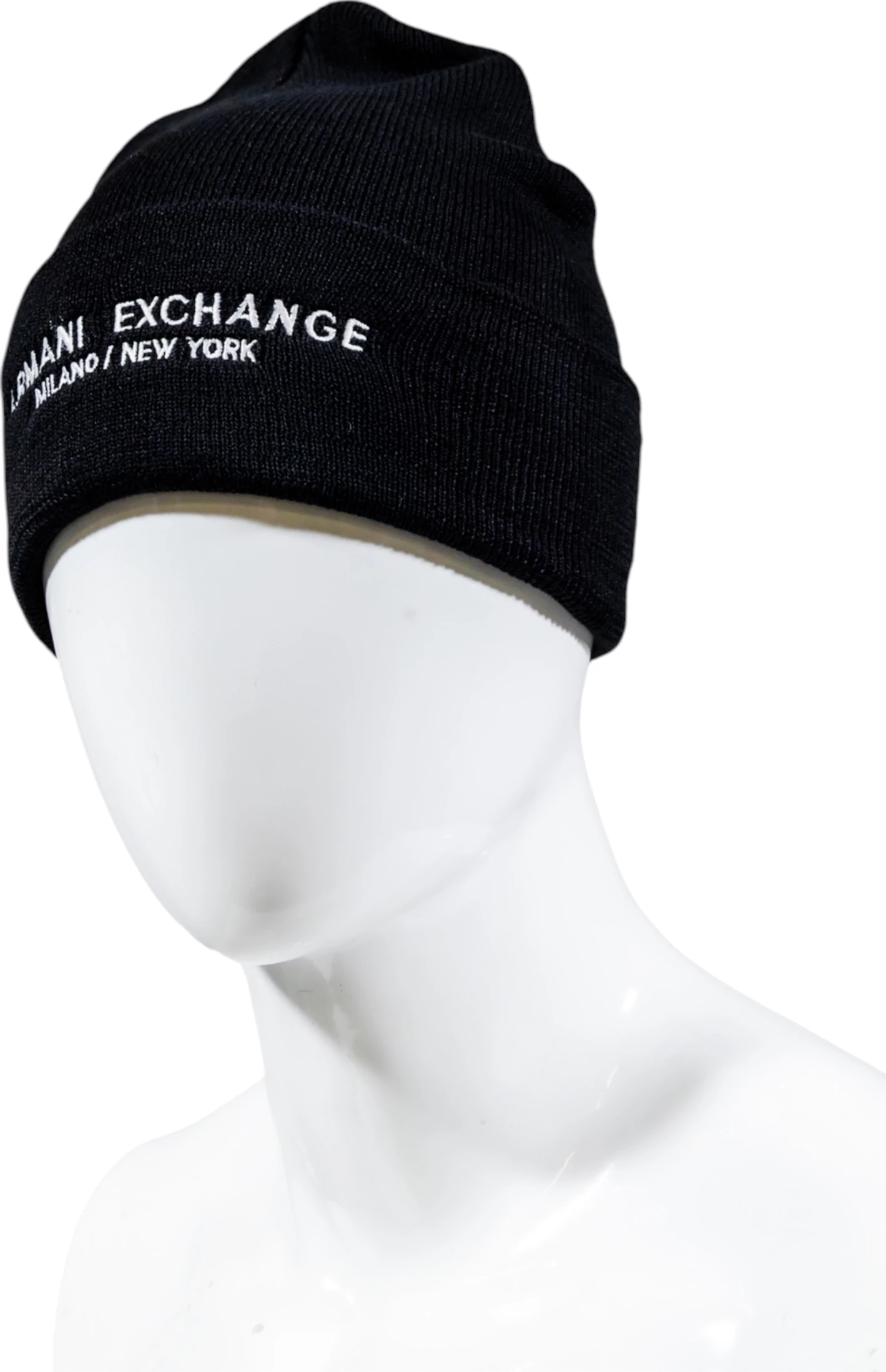 Kapelë beanie për meshkuj Armani Exchange XM001637 AF16950, e zezë