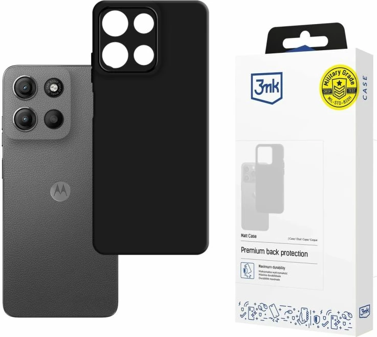 Kllapë telefoni 3mk Protection Matt Case për Motorola Moto G15/G15 Power, e zezë