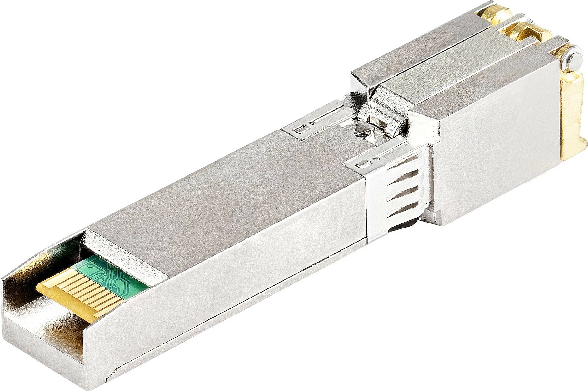 Modul SFP+ StarTech SFP10GBTCST, kompatibil me Cisco, 10GbE 10GBASE‑T, RJ45, 30 m, i argjendtë