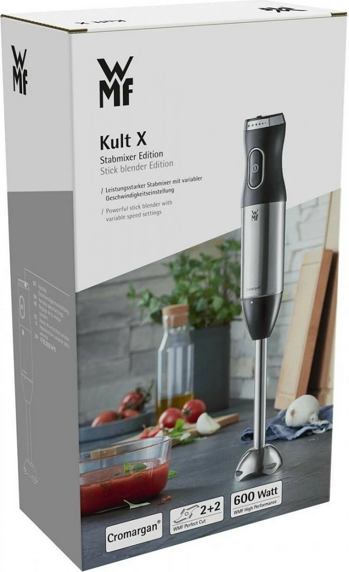 Blender dore WMF Kult X Edition 0416550011, inox/zezë